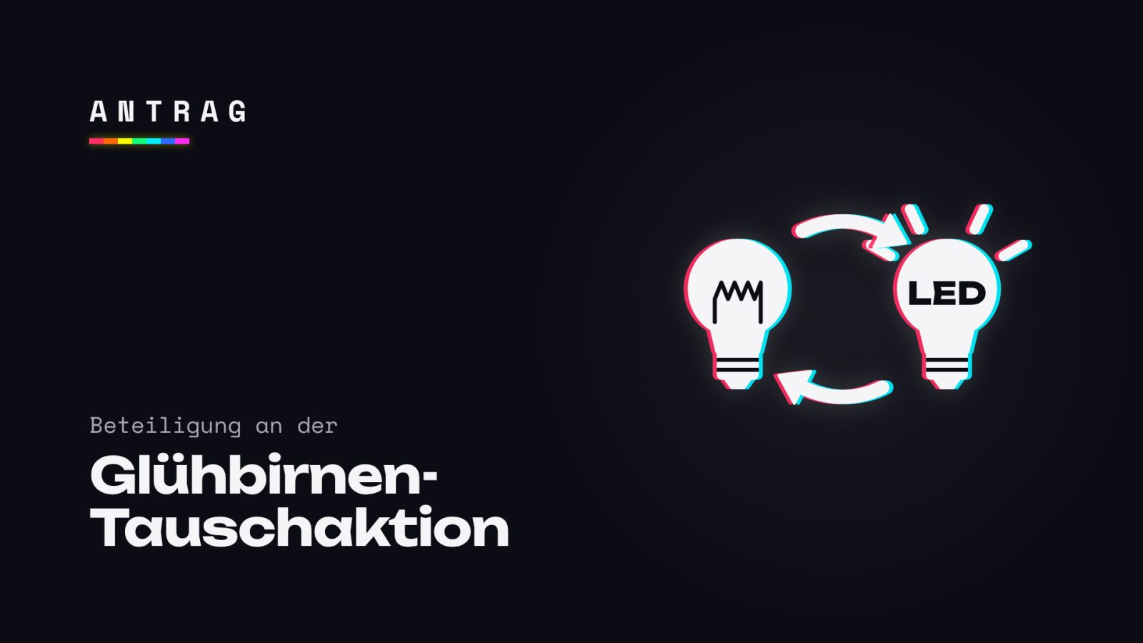 Beteiligung an der Glühbirnen-Tauschaktion