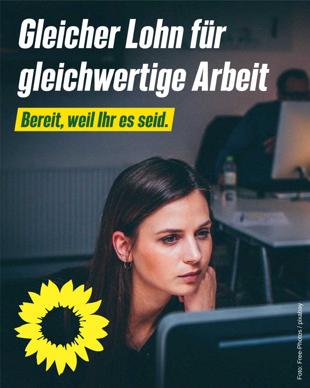 Gleicher Lohn für gleichwertige Arbeit | GRÜN WÄHLEN!