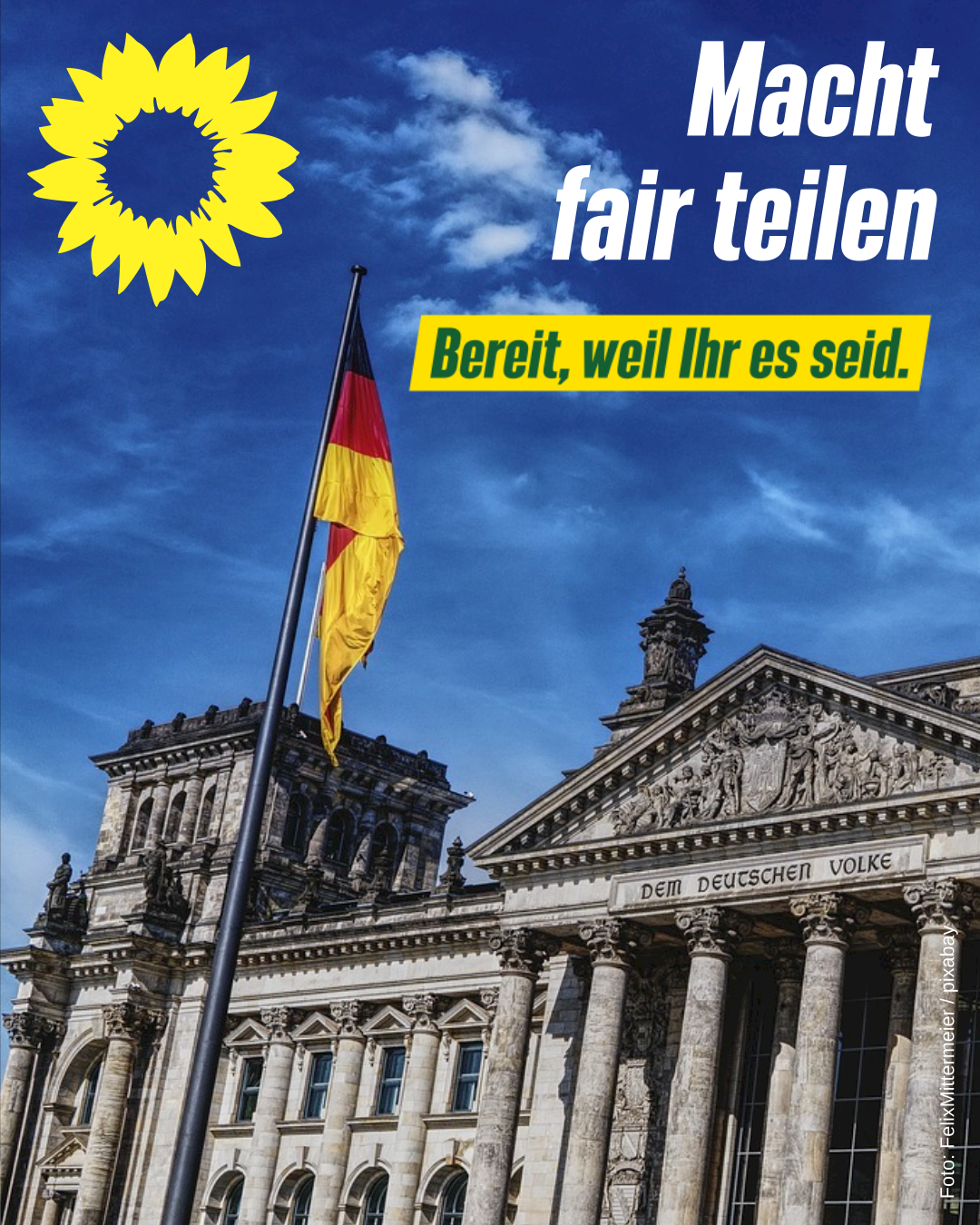 Macht fair teilen | GRÜN WÄHLEN!