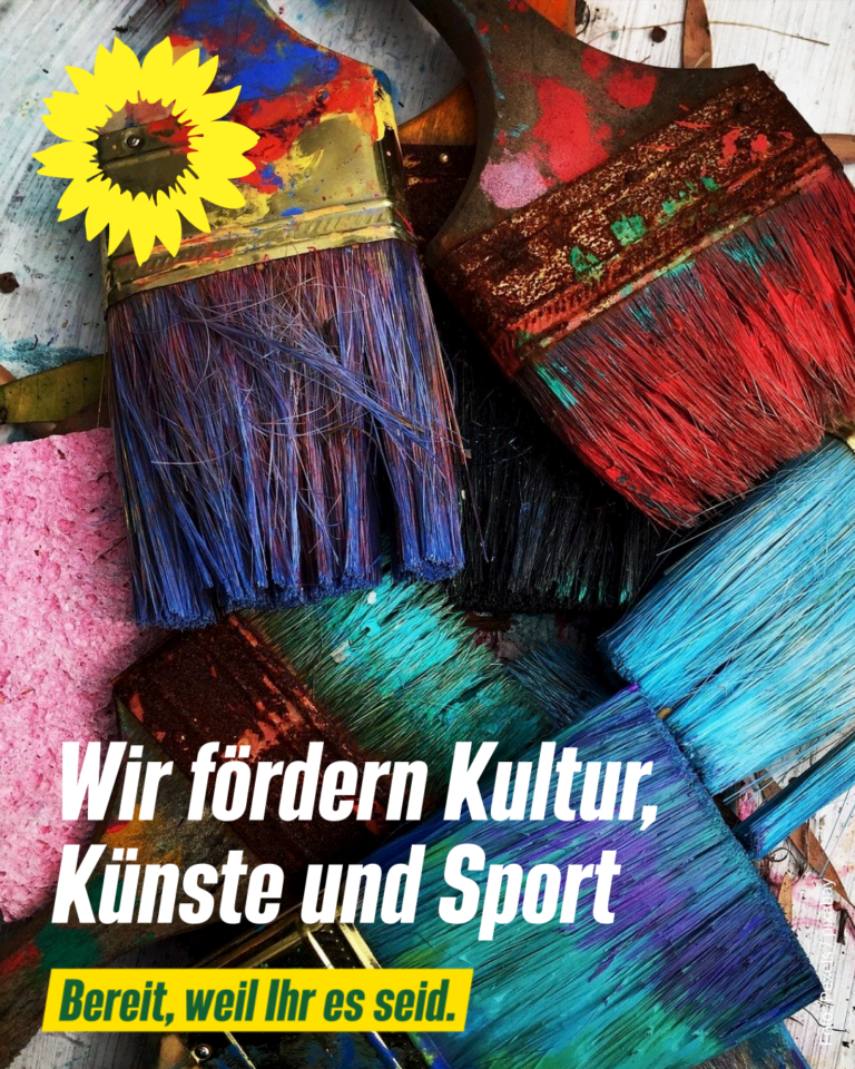 Wir fördern die Kultur, die Künste und den Sport