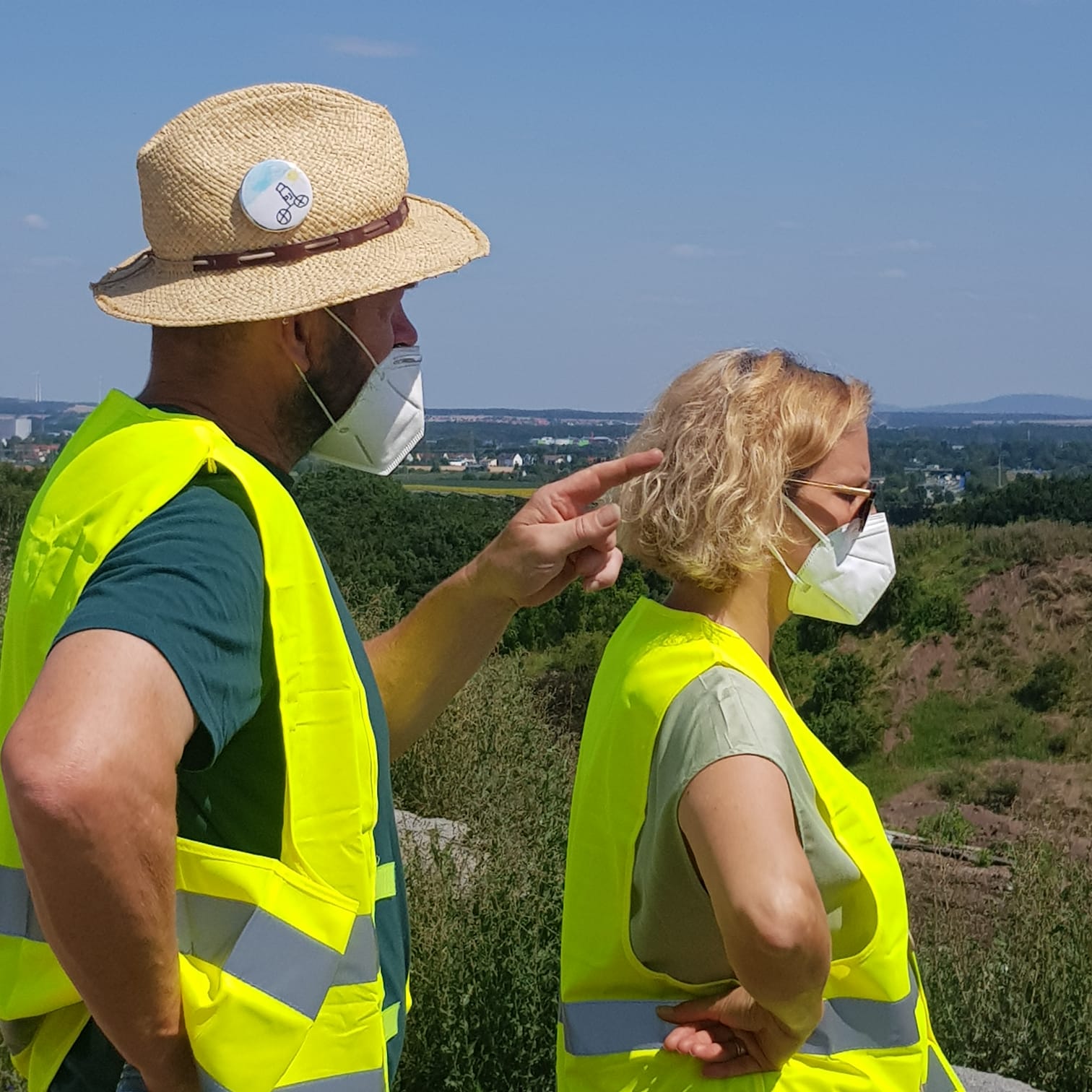 Udo Rumpel und Stefanie Döpfner während der Sitzung des Ausschuss für Umwelt, Klimaschutz, Land- und Abfallwirtschaft am 21.07.2021