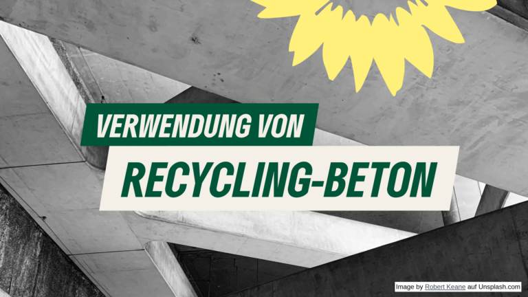 Verwendung von Recycling-Beton (R-Beton)
